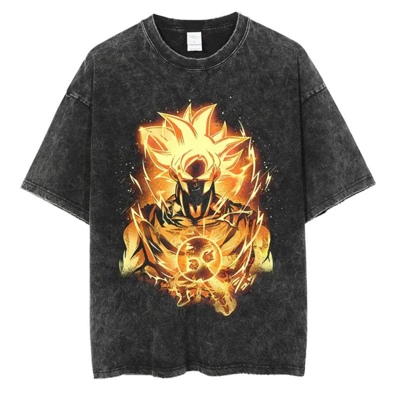 Summer Dragon Ball Anime Pattern T-Shirt