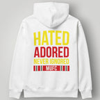 Manchester United "We Are United" Graphic Hoodie - Black & Gold MUFC Split Typography Streetwear