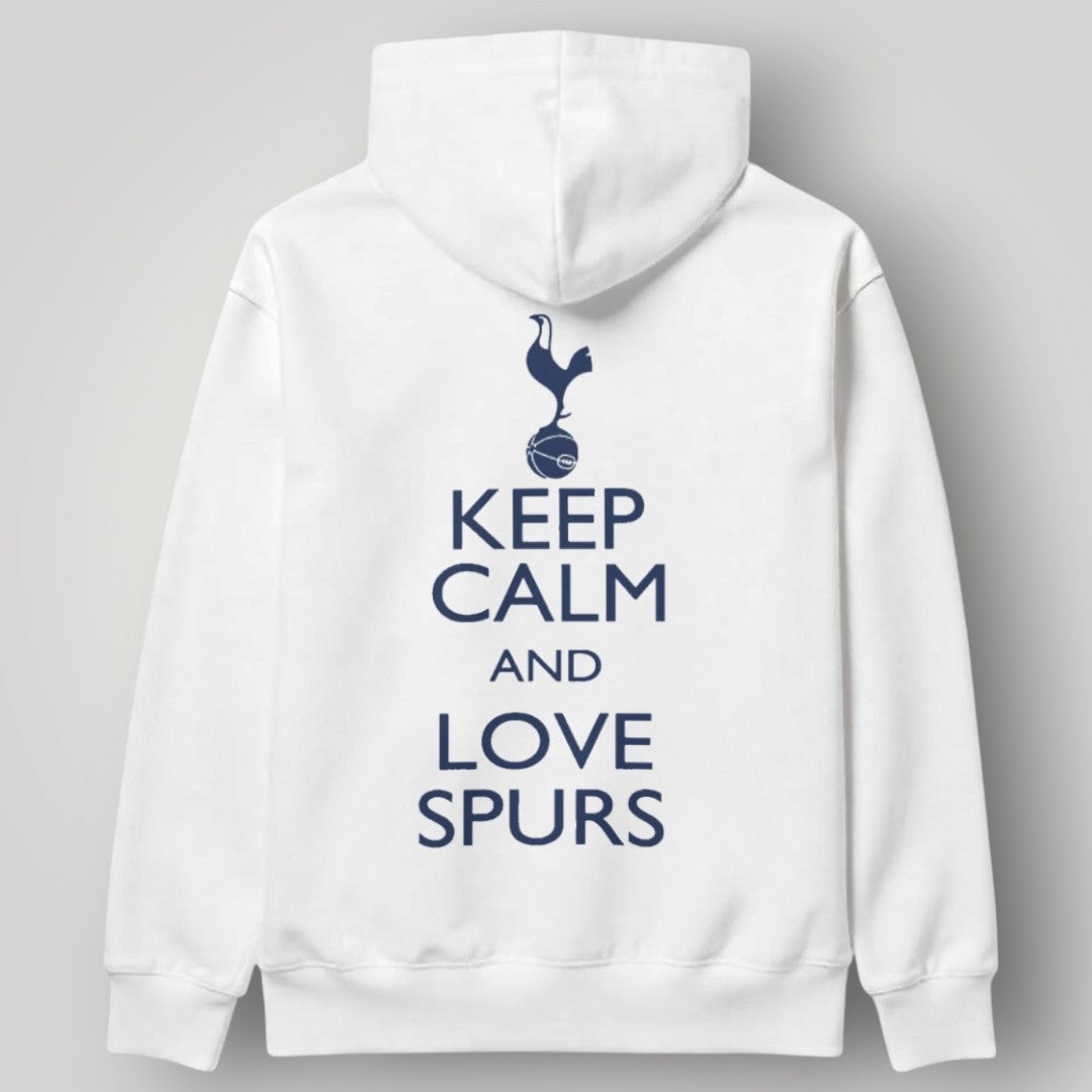 Tottenham Hotspur "BELIEVE" Edition White Hoodie - Two-Tone Contrast Hood & Spurs Crest