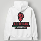 AC Milan "Veloce" Graphic Hoodie - Diagonal Stripe & Wavy Crest Streetwear