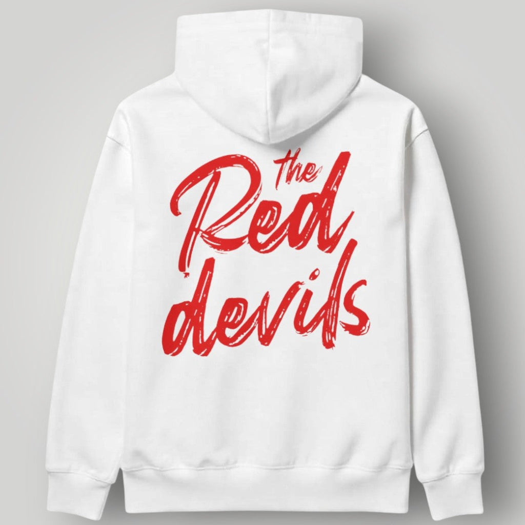 Manchester United Artistic Crest Hoodie - Black MUFC Filigree Graphic Fan Sweatshirt