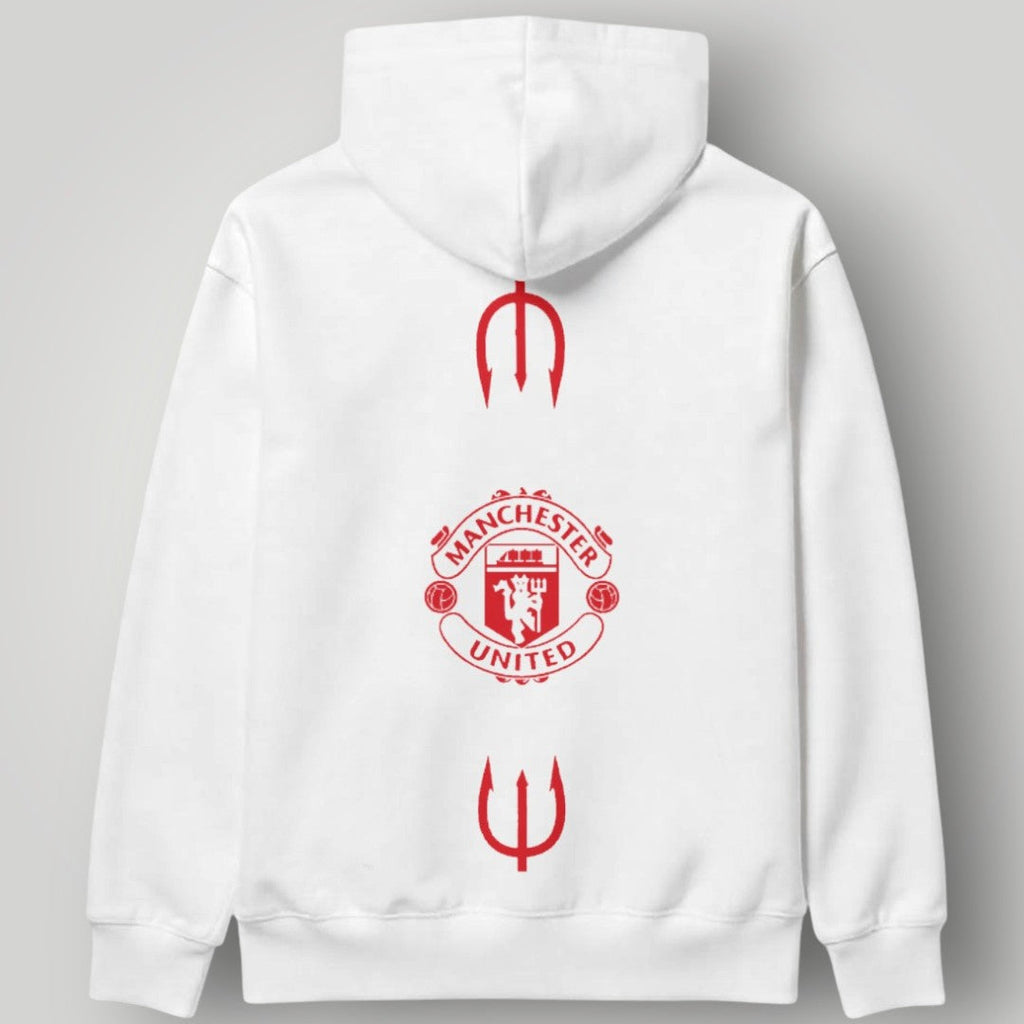 Manchester United "Manchester is Red" Statement Hoodie - Black MUFC The Red Devils Graphic Fan Gear