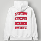 Liverpool F.C. Liver Bird Premium Two-Tone Hoodie - White & Black LFC Fan Apparel