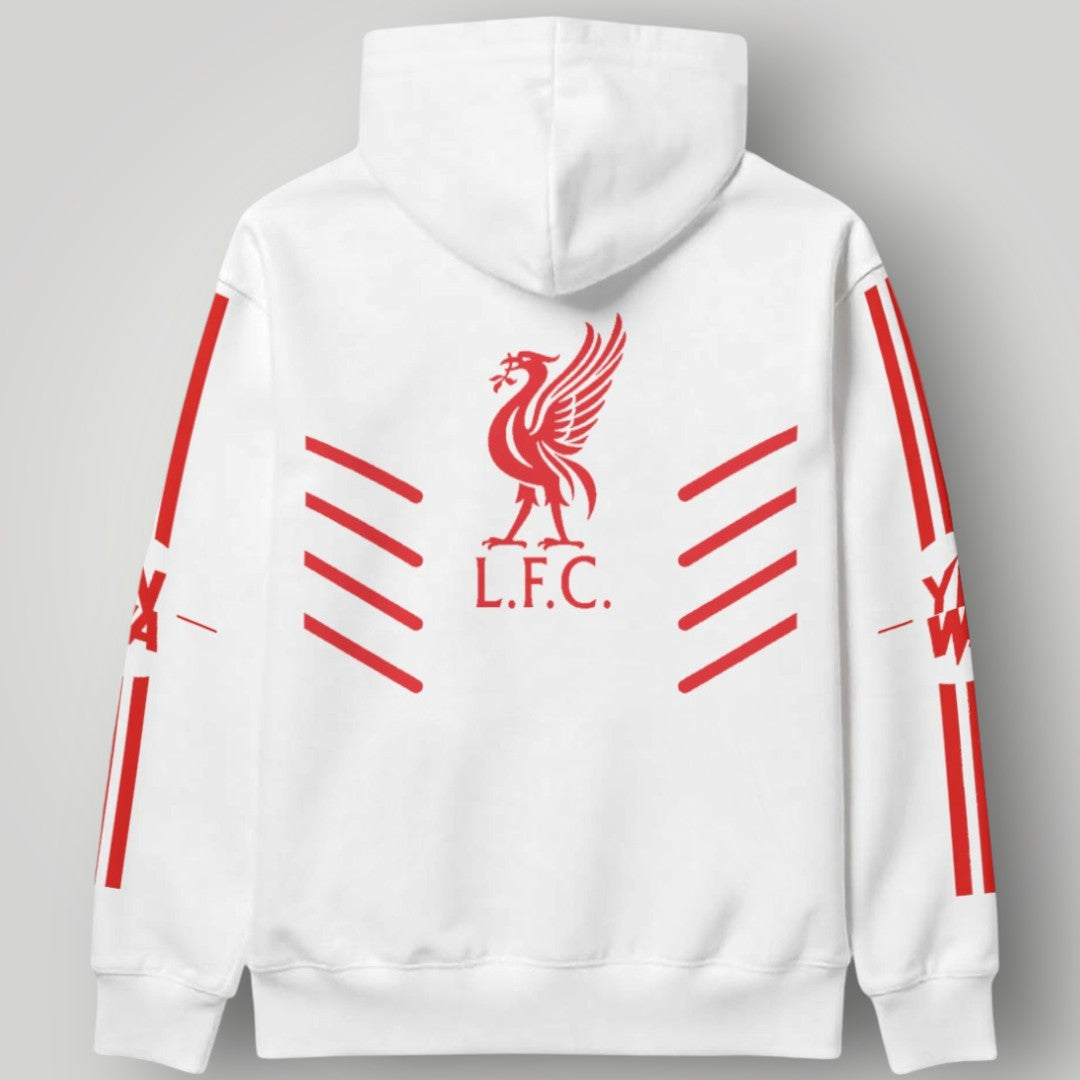 Liverpool F.C. "Since 1892" Heritage Hoodie - Black LFC YNWA Sleeve Print Sweatshirt
