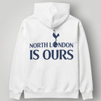 Tottenham Hotspur Banner Edition White Hoodie - Contrast Hood & Navy Crest Sportswear