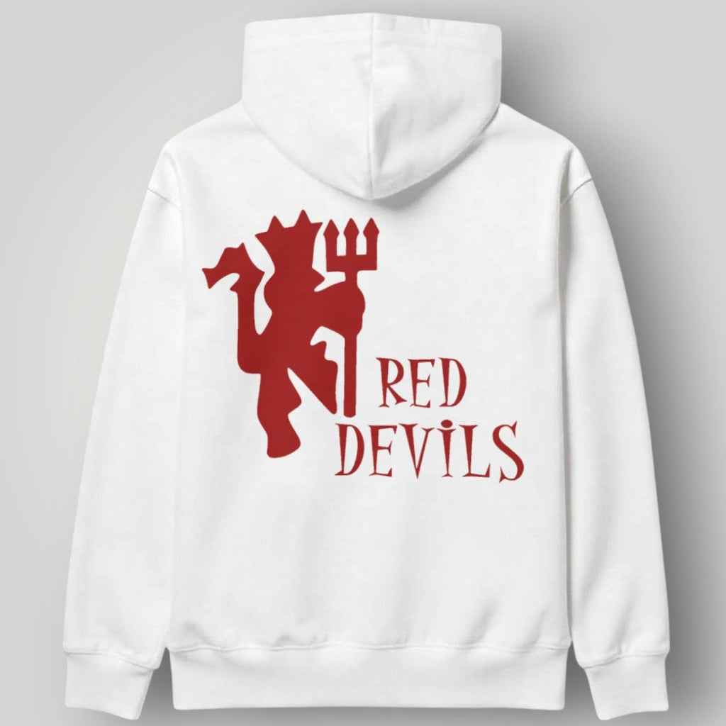 Manchester United "1878" Heritage Trident Hoodie - Black MUFC Established Graphic Sweatshirt