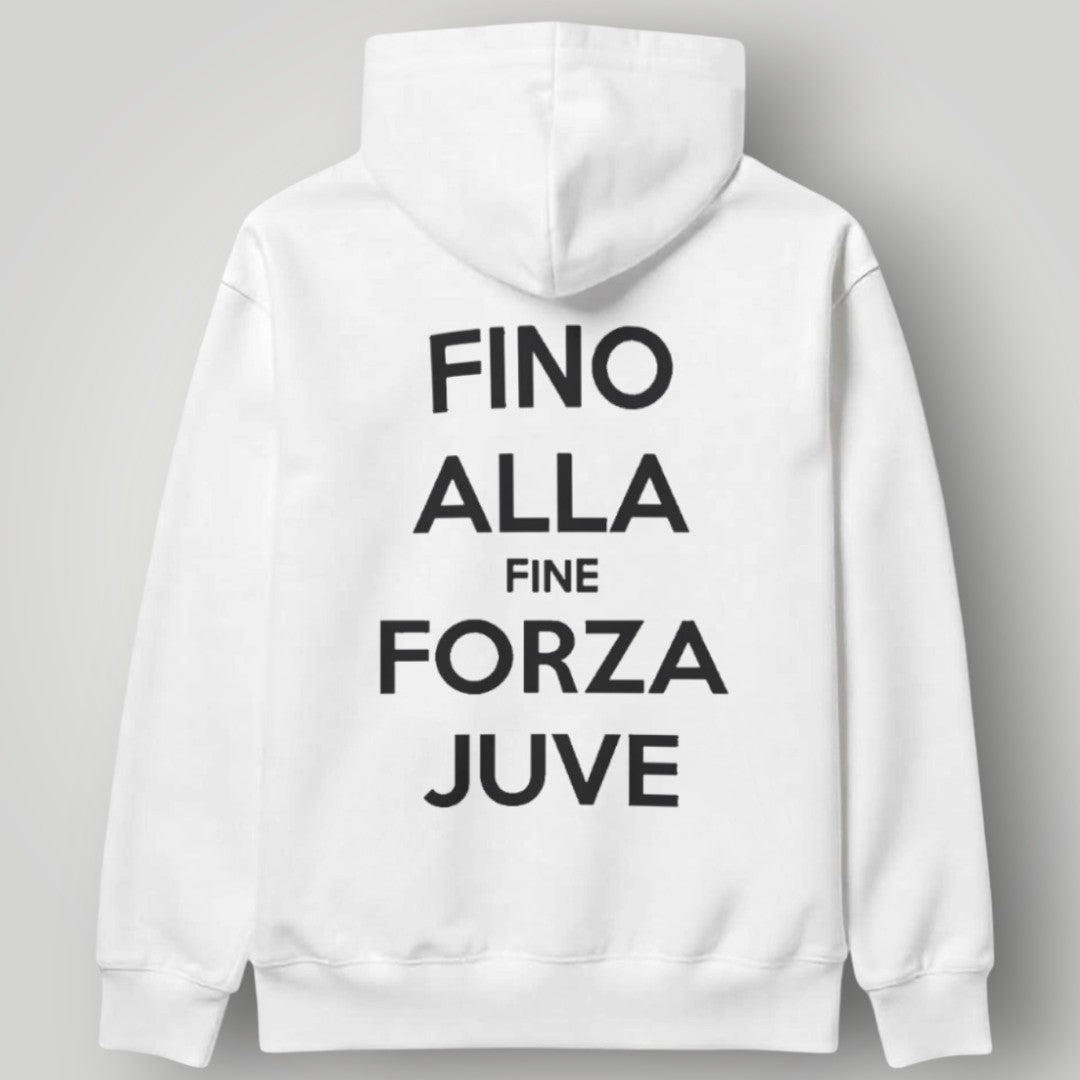 Juventus "Fino Alla Fine" Italian Tricolore Hoodie - 3-Star Gold Championship Edition
