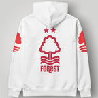 Nottingham Forest "We Are Back" Hoodie - Iconic Red Forest Crest Pullover - NFFC Premier League Streetwear