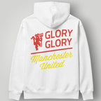 Manchester United "Born, Live, Die United" Life-Long Fan Hoodie - Black & Gold MUFC Slogan Sweatshirt
