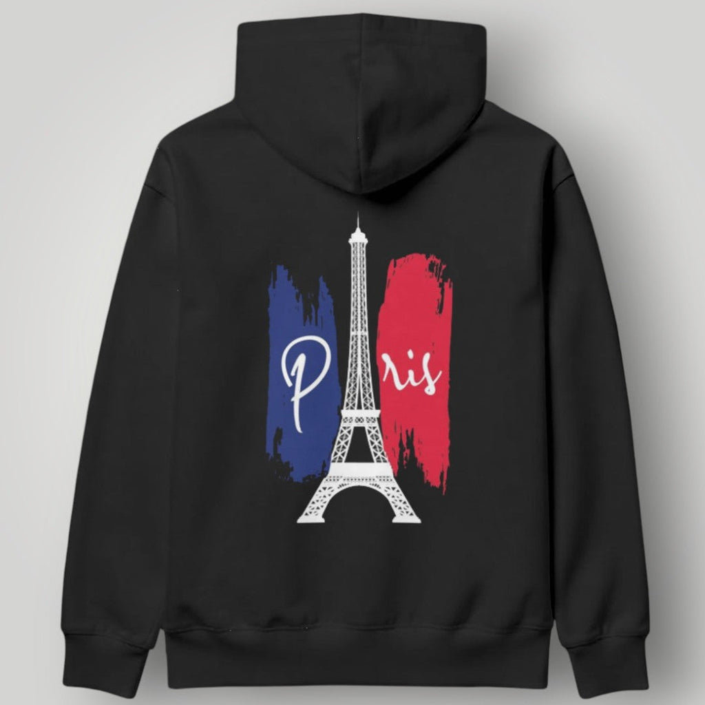 PSG Signature Blue Crest Hoodie - Premium Black Paris Saint-Germain Fan Pullover