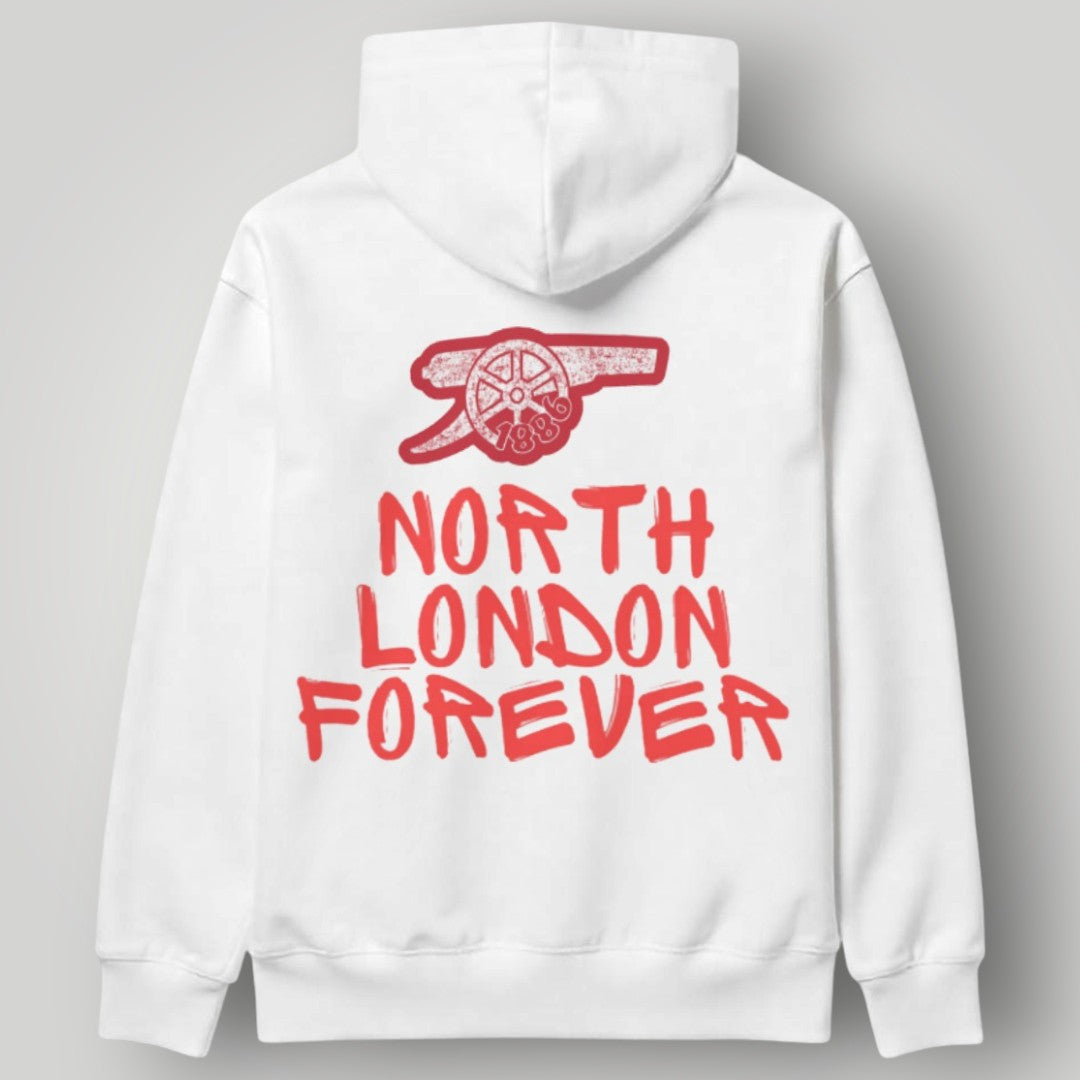 Arsenal FC "Gunners" Hoodie | Premium Black 1886 Cannon Sweatshirt