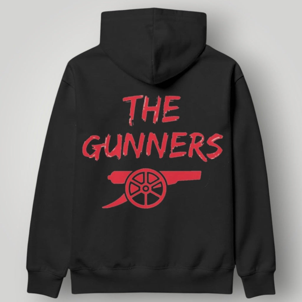 Arsenal FC "Gunners" Hoodie | Premium Black Cannon Graphic Sweatshirt