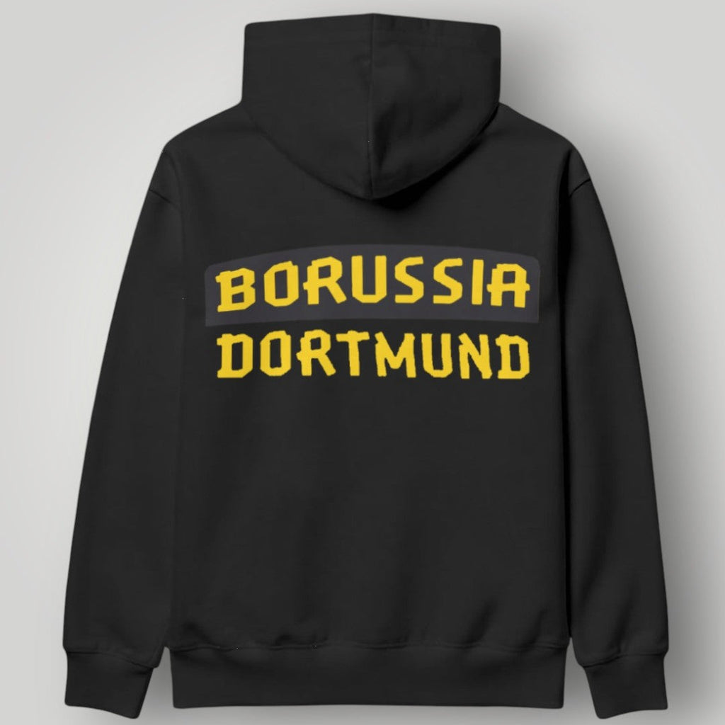 BVB 09 Borussia Dortmund Modern City Hoodie – Black & Yellow Urban Fan Pullover