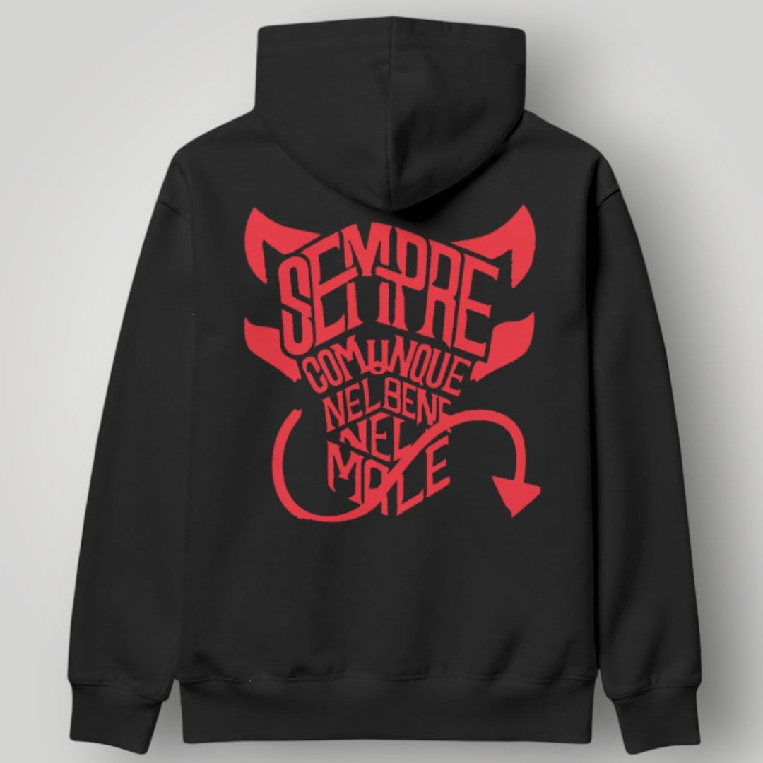 AC Milan "Vinci Per Noi" White Hoodie - 1899 Heritage Graphic Pullover