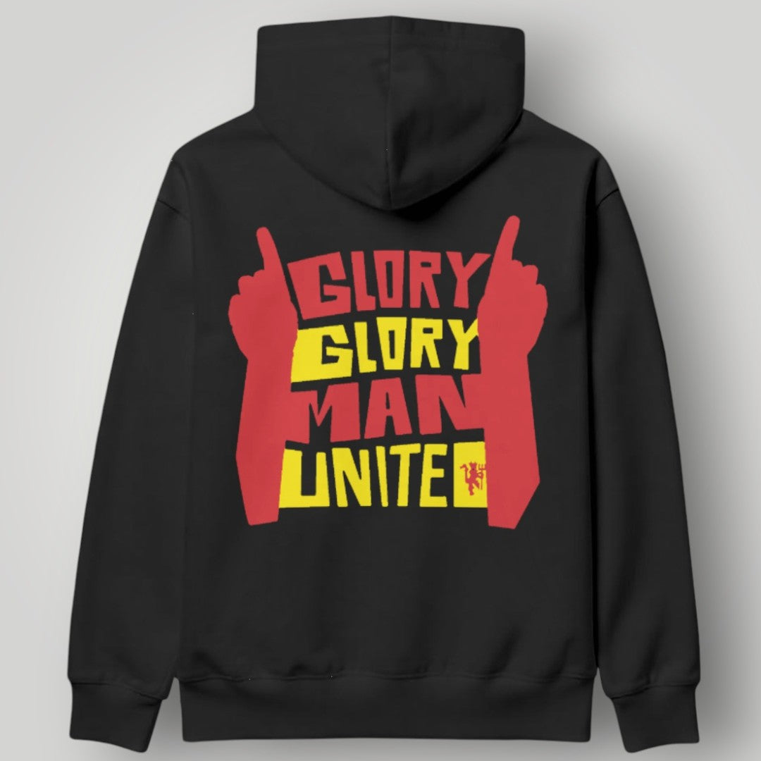 Manchester United "I AM UNITED" Heritage Hoodie - Black MUFC ESTD. 1878 Red Devils Apparel