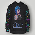 Arcane Jinx inspired neon gamer hoodie

Jinx Arcane anime cyberpunk hoodie

League of Legends Jinx fan hoodie black

Neon anime streetwear gamer sweatshirt