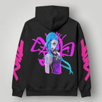Arcane Jinx inspired neon gamer hoodie

Jinx Arcane anime cyberpunk hoodie

League of Legends Jinx fan hoodie black

Neon anime streetwear gamer sweatshirt