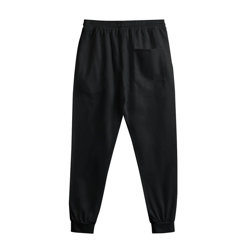 Black sweatpants on a white background