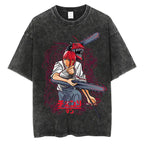 Demon Slayer Vintage Anime T-Shirt - Summer Cotton