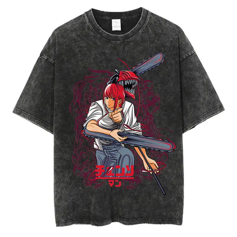 Demon Slayer Vintage Anime T-Shirt - Summer Cotton