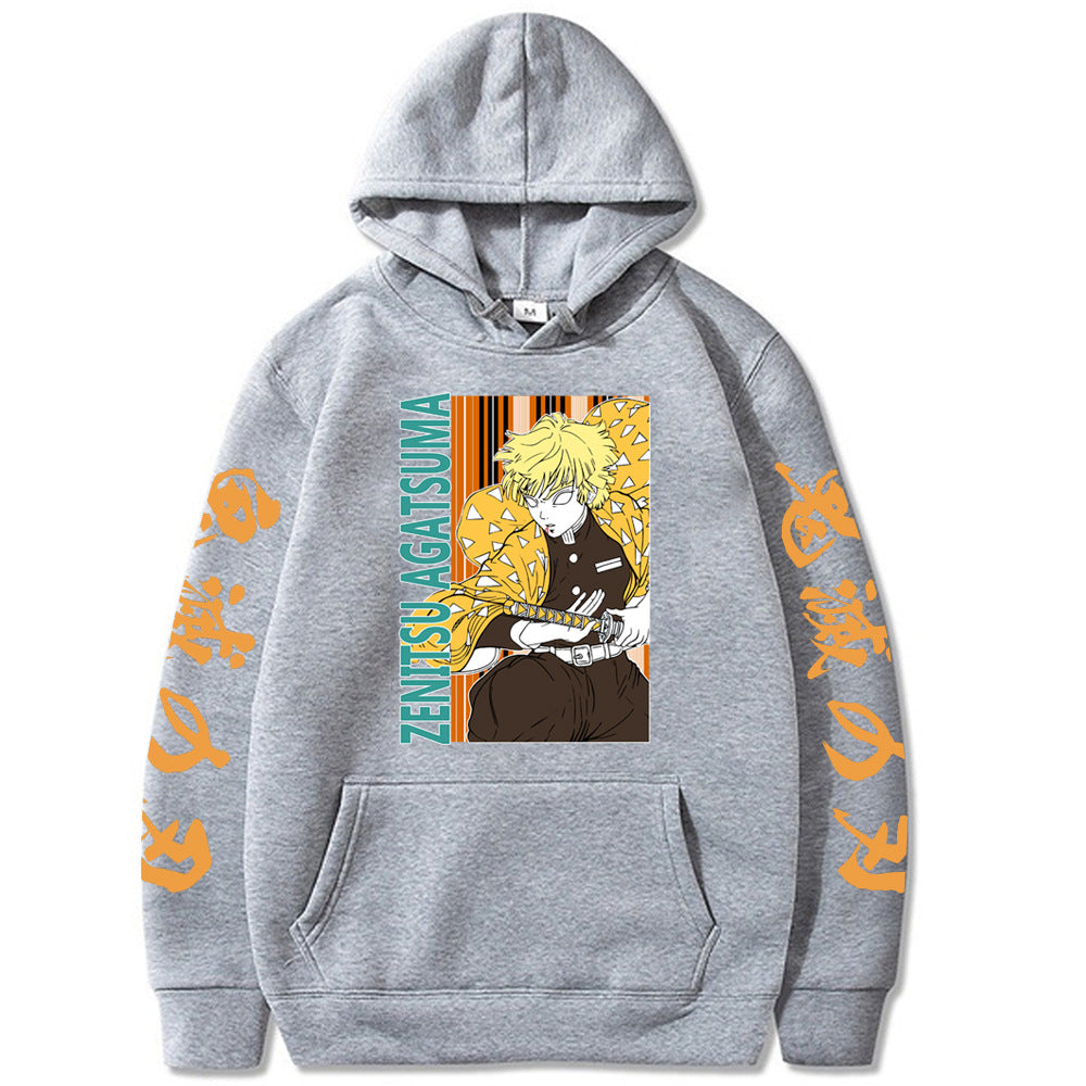 Zenitsu Agatsuma Demon Slayer Loose Hoodie Sweatshirt