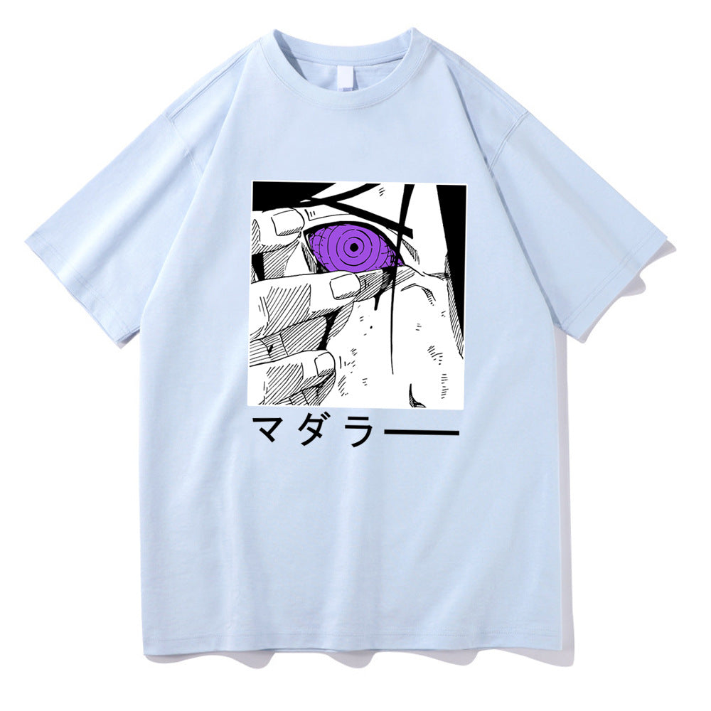 Naruto Sasuke Printed Short Sleeve T-shirt