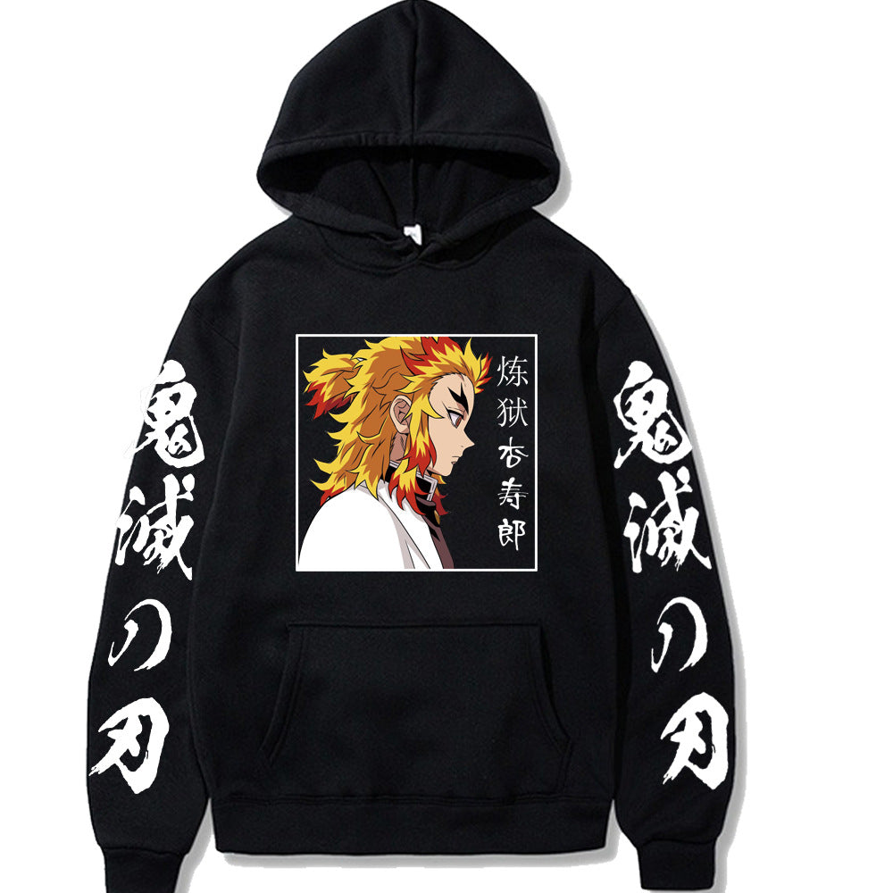 Demon Slayer Rengoku Kyoujurou Printed Hoodie