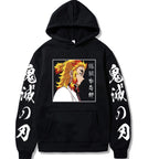 Demon Slayer Rengoku Kyoujurou Printed Hoodie
