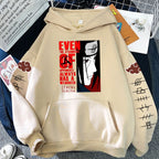Itachi Uchiha Writings Wheel Eye Plush Hoodie