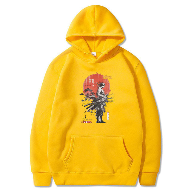 Roronoa Zoro One Piece Printed Hoodie