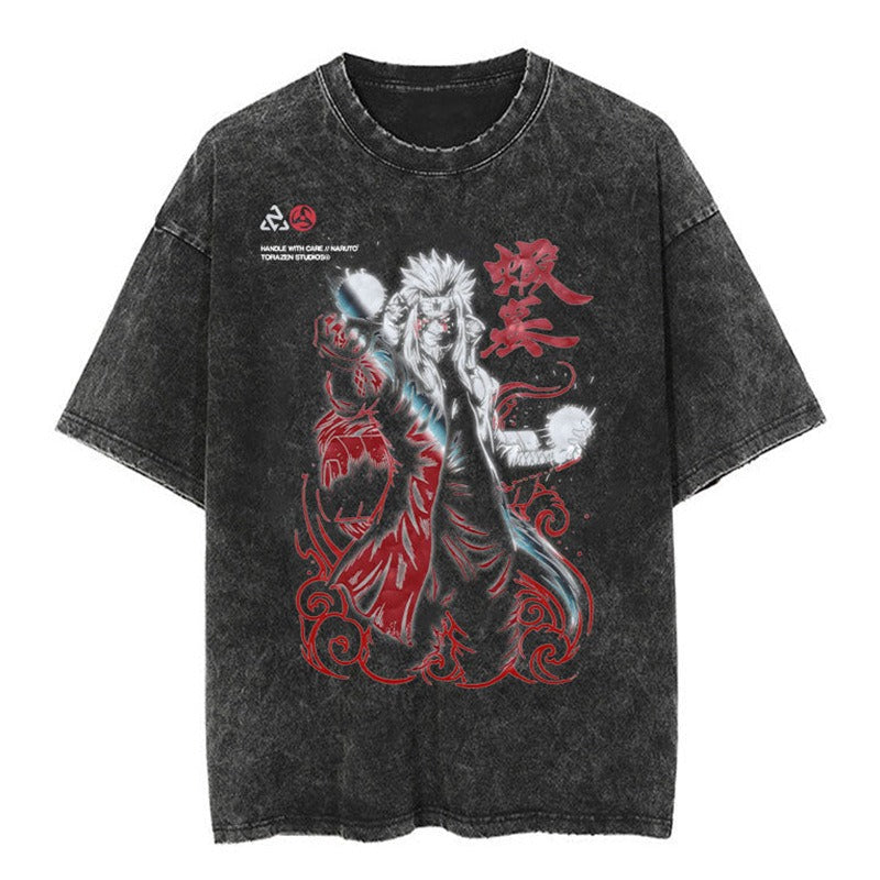 Oversize Vintage Naruto Anime T-shirt