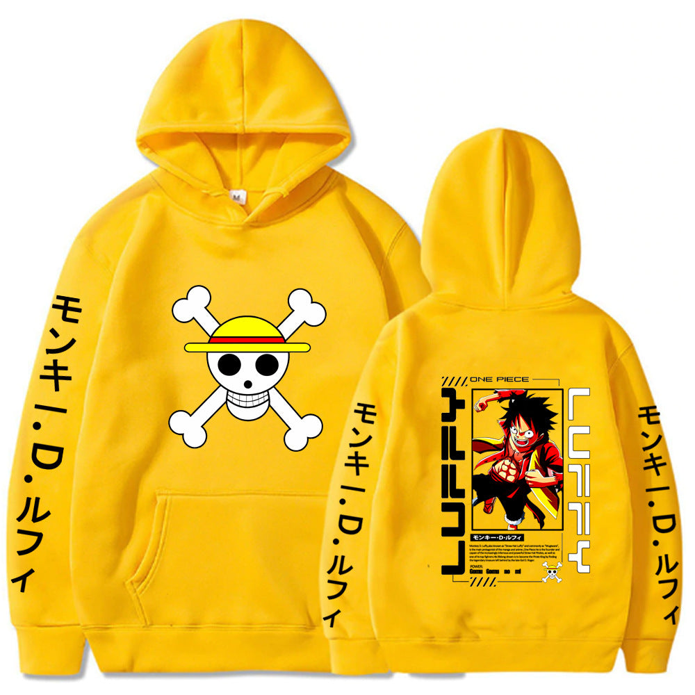 One Piece Luffy Printed Hoodie