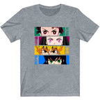 Demon Slayer Printed Black Short Sleeve T-Shirt