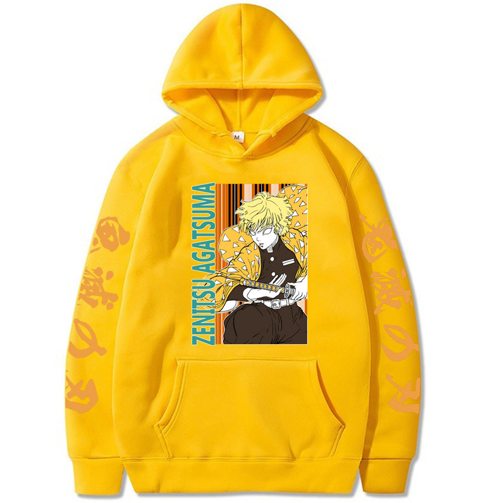 Zenitsu Agatsuma Demon Slayer Loose Hoodie Sweatshirt