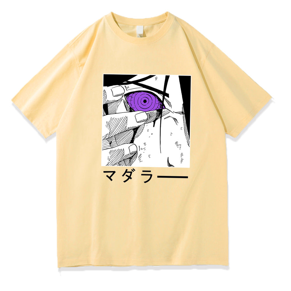 Naruto Sasuke Printed Short Sleeve T-shirt