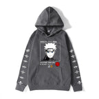 Naruto Whirlpool Print Hoodie - Large Size