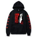 Itachi Uchiha Writings Wheel Eye Plush Hoodie