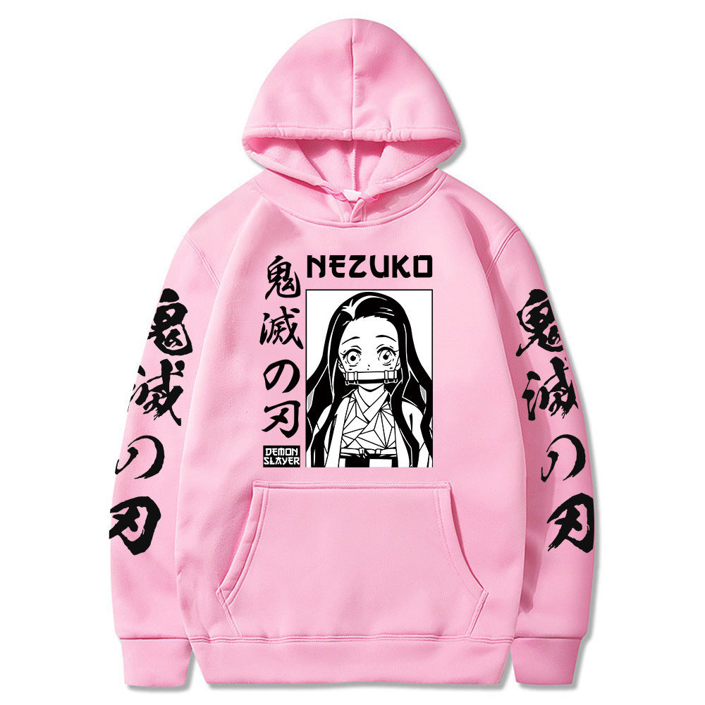 Demon Slayer Black Hoodie - Casual Loose Fit