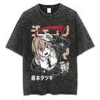 Demon Slayer Vintage Anime T-Shirt - Summer Cotton
