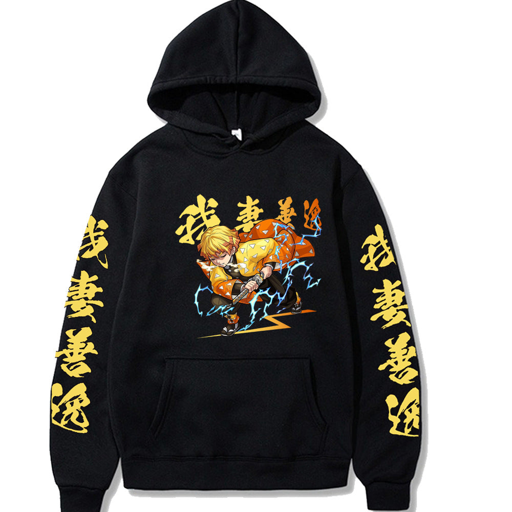 Demon Slayer Zenitsu Agatsuma Printed Hoodie