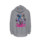Arcane Jinx inspired neon gamer hoodie

Jinx Arcane anime cyberpunk hoodie

League of Legends Jinx fan hoodie black

Neon anime streetwear gamer sweatshirt