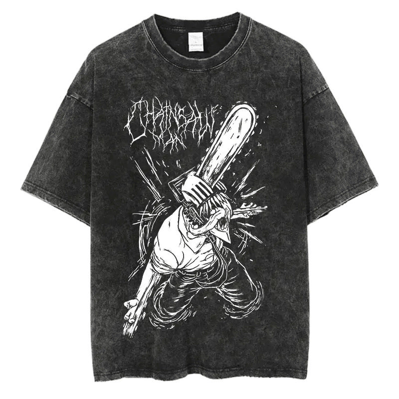 Demon Slayer Vintage Anime T-Shirt - Summer Cotton