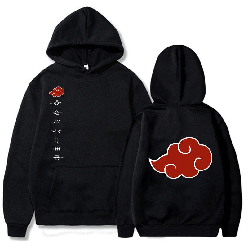 Naruto Printed Fleece-lined Cotton Hoodie
