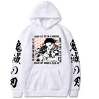 Demon Slayer Printed Hoodie - Casual Harajuku Style