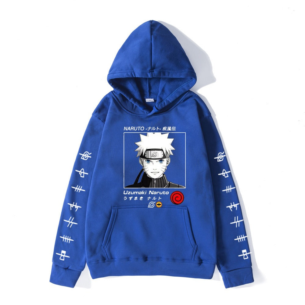Naruto Whirlpool Print Hoodie - Large Size