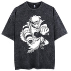 Vintage Naruto Print Cotton T-Shirt