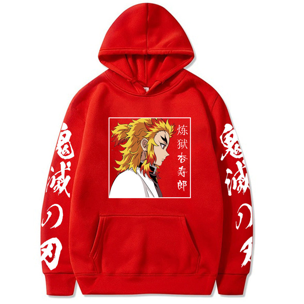 Demon Slayer Rengoku Kyoujurou Printed Hoodie