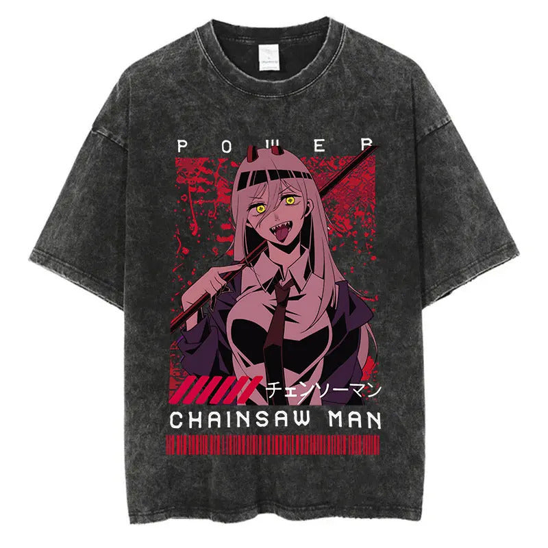 Demon Slayer Vintage Anime T-Shirt - Summer Cotton