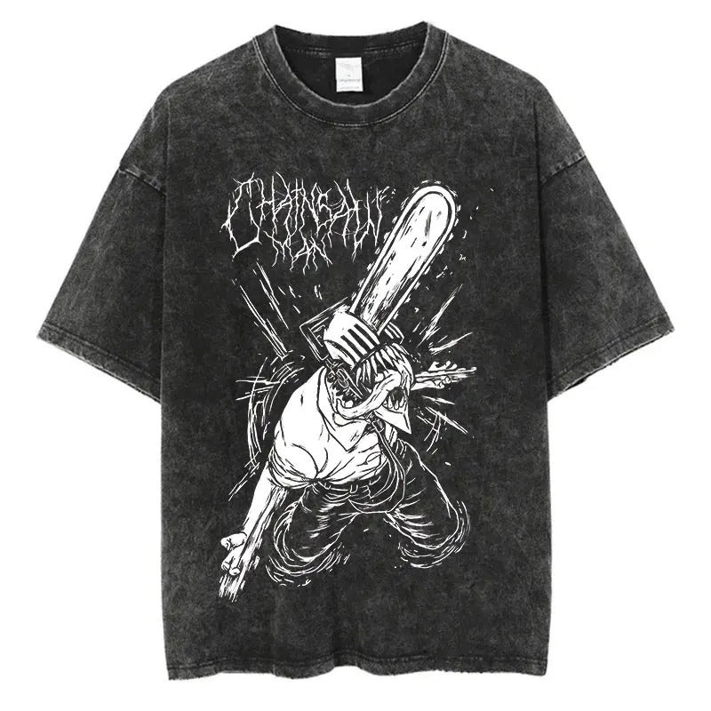 Demon Slayer Vintage Anime T-Shirt - Summer Cotton