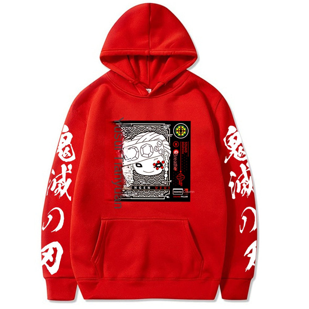 Demon Slayer Printed Hoodie - Harajuku Style